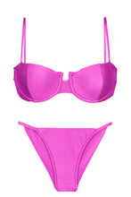 Carregar imagem no visualizador da galeria, Product Front: Rio De Sol Set Set Eden-Pink Balconet Cheeky-Fixa
