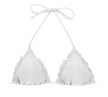 Carregar imagem no visualizador da galeria, Product Front: Rio De Sol Soutien Top Shimmer-White Frufru