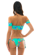 Carregar imagem no visualizador da galeria, Model Back: Rio De Sol Soutien Top Acqua Flora Off Shoulder