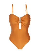 Carregar imagem no visualizador da galeria, Product Front: Rio De Sol Maiô Shimmer-Nocciola Sara-Op