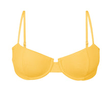 Carregar imagem no visualizador da galeria, Product Front: Rio De Sol Soutien Top Malibu-Yellow Balconet