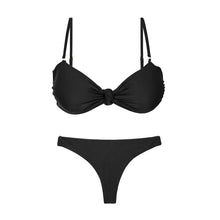 Carregar imagem no visualizador da galeria, Product Front: Rio De Sol Set Set Touch-Black Bandeau-Joy Mia