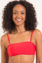 Carregar imagem no visualizador da galeria, Gallery: Rio De Sol Soutien Top Rouge Bandeau-Reto