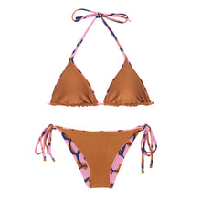 Carregar imagem no visualizador da galeria, Product Back: Rio De Sol Set Set Amore-Pink Tri-Inv Lacinho