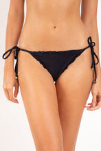 Carregar imagem no visualizador da galeria, Gallery: Rio De Sol Calcinha Bottom Malibu-Black Frufru