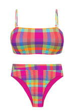Carregar imagem no visualizador da galeria, Product Front: Rio De Sol Set Set Tulip-Garden Bandeau-Reto Hotpant-Cos