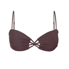 Carregar imagem no visualizador da galeria, Product Front: Rio De Sol Soutien Top Malibu-Ebano Bandeau-Iris