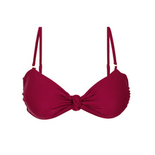 Carregar imagem no visualizador da galeria, Product Front: Rio De Sol Soutien Top Touch-Carmim Bandeau-Joy