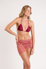Carregar imagem no visualizador da galeria, Image 05: Rio De Sol Saia Floral-Scales Mini Skirt Ruched