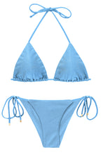 Carregar imagem no visualizador da galeria, Product Front: Rio De Sol Set Set Shimmer-Baltic-Sea Tri-Inv Cheeky-Tie