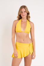 Carregar imagem no visualizador da galeria, Model Front: Rio De Sol Saia Bio-Luz-Solar Mini Skirt