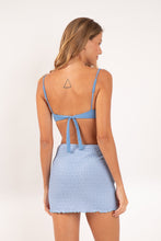 Carregar imagem no visualizador da galeria, Model Back: Rio De Sol Saia Drift-Cianita Lila Skirt