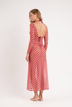 Carregar imagem no visualizador da galeria, Model Back: Rio De Sol Vestido De Praia Floral-Scales Dress Lucy