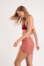 Carregar imagem no visualizador da galeria, Image 03: Rio De Sol Saia Floral-Scales Mini Skirt Ruched