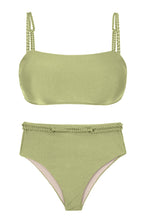 Carregar imagem no visualizador da galeria, Product Front: Rio De Sol Set Set Oliva Bandeau-Reto Hotpants