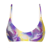 Carregar imagem no visualizador da galeria, Product Front: Rio De Sol Soutien Top Tiedye-Purple Bralette