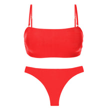 Carregar imagem no visualizador da galeria, Product Front: Rio De Sol Set Set Rouge Bandeau-Reto Nice-Fio