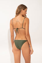 Carregar imagem no visualizador da galeria, Model Back: Rio De Sol Calcinha Bottom Shimmer-Croco Ibiza-Comfy-Gold