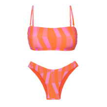 Carregar imagem no visualizador da galeria, Product Front: Rio De Sol Set Set Sunrise Bandeau-Reto High-Leg