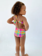 Carregar imagem no visualizador da galeria, Model Back: Rio De Sol Maiô Menina Tulip-Garden Santorini-Kids