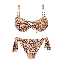 Carregar imagem no visualizador da galeria, Product Front: Rio De Sol Set Set Leopard Balconet-Tie Italy