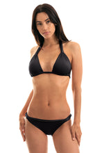 Carregar imagem no visualizador da galeria, Model Front: Rio De Sol Calcinha Calcinha Ambra Mel Preto
