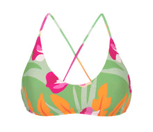 Carregar imagem no visualizador da galeria, Product Front: Rio De Sol Soutien Top Green-Bloom Bralette