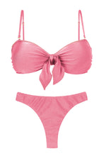 Carregar imagem no visualizador da galeria, Product Front: Rio De Sol Set Set Shimmer-Confetti Bandeau-Knot Nice-Fio