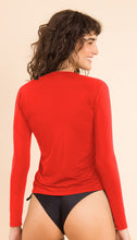 Carregar imagem no visualizador da galeria, Image 10: Rio De Sol Soutien Rouge Rash-Guard
