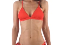 Carregar e reproduzir vídeo no visualizador da Galeria, Video: Rio De Sol Soutien Top Cotele-Tomate Tri-Fixo