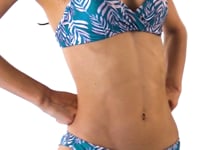 Carregar e reproduzir vídeo no visualizador da Galeria, Video: Rio De Sol Soutien Top Palms-Blue Balconet-Inv