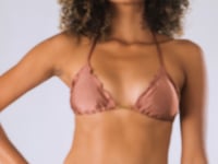 Carregar e reproduzir vídeo no visualizador da Galeria, Video: Rio De Sol Calcinha Bottom Shimmer-Copper Frufru-Fio