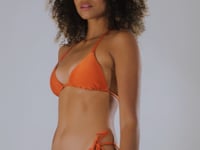 Carregar e reproduzir vídeo no visualizador da Galeria, Video: Rio De Sol Soutien Top Shimmer-Paprica Tri-Inv