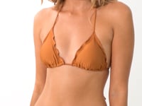 Carregar e reproduzir vídeo no visualizador da Galeria, Video: Rio De Sol Soutien Top Nocciola Frufru