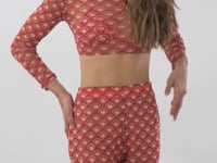 Carregar e reproduzir vídeo no visualizador da Galeria, Video: Rio De Sol Calça De Praia Floral-Scales Pants Lana
