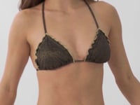 Carregar e reproduzir vídeo no visualizador da Galeria, Video: Rio De Sol Soutien Top Radiante-Black Frufru