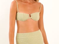 Carregar e reproduzir vídeo no visualizador da Galeria, Video: Rio De Sol Saia Brisa-Pistache Rubi Skirt