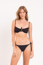 Carregar imagem no visualizador da galeria, Model Front: Rio De Sol Calcinha Bottom Dots-Black Ibiza-Comfy