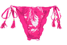 Carregar imagem no visualizador da galeria, Product Front: Rio De Sol Calcinha Bottom Pink-Palms Frufru
