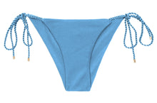 Carregar imagem no visualizador da galeria, Product Front: Rio De Sol Calcinha Bottom Shimmer-Baltic-Sea Cheeky-Rope