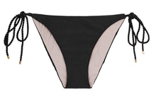 Carregar imagem no visualizador da galeria, Product Front: Rio De Sol Calcinha Bottom Shimmer-Black Ibiza-Rope