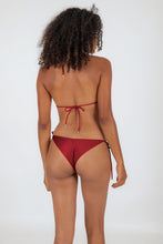 Carregar imagem no visualizador da galeria, Model Back: Rio De Sol Calcinha Bottom Shimmer-Divino Cheeky-Rope