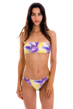 Carregar imagem no visualizador da galeria, Model Front: Rio De Sol Calcinha Bottom Tiedye-Purple Fio