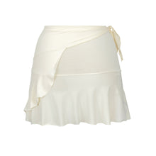 Carregar imagem no visualizador da galeria, Product Back: Rio De Sol Saia Off-White Mini Skirt
