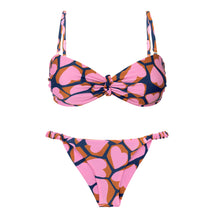 Carregar imagem no visualizador da galeria, Product Front: Rio De Sol Set Set Amore-Pink Bandeau-Crispy Cheeky-Crispy