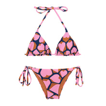 Carregar imagem no visualizador da galeria, Product Front: Rio De Sol Set Set Amore-Pink Tri-Inv Lacinho