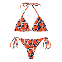 Carregar imagem no visualizador da galeria, Product Front: Rio De Sol Set Set Amore-Red Tri-Inv Cheeky-Tie