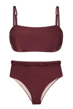 Carregar imagem no visualizador da galeria, Product Front: Rio De Sol Set Set Barolo Bandeau-Reto Hotpants