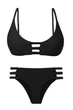 Carregar imagem no visualizador da galeria, Product Front: Rio De Sol Set Set Bora-Black Bra-Trio Madrid-Trio