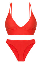 Carregar imagem no visualizador da galeria, Product Front: Rio De Sol Set Set Cotele-Tomate Tri-Tank Comfy